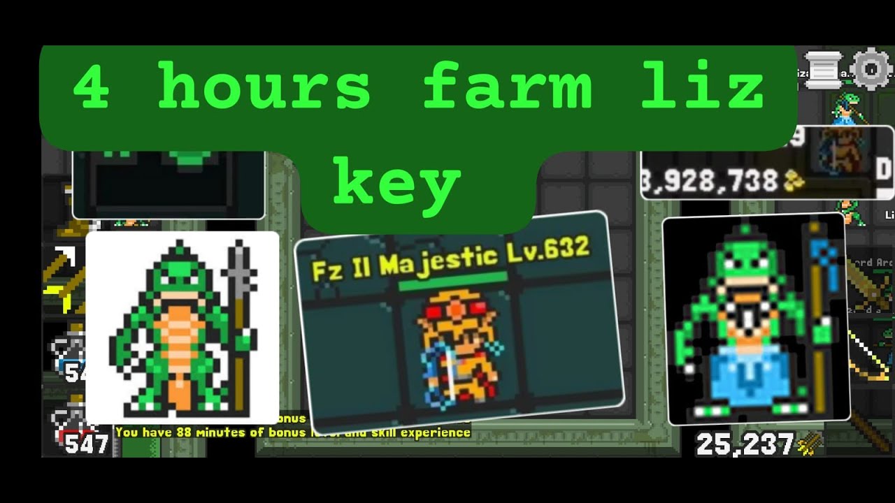 Rucoy Online - 4 hours farm lizards key
