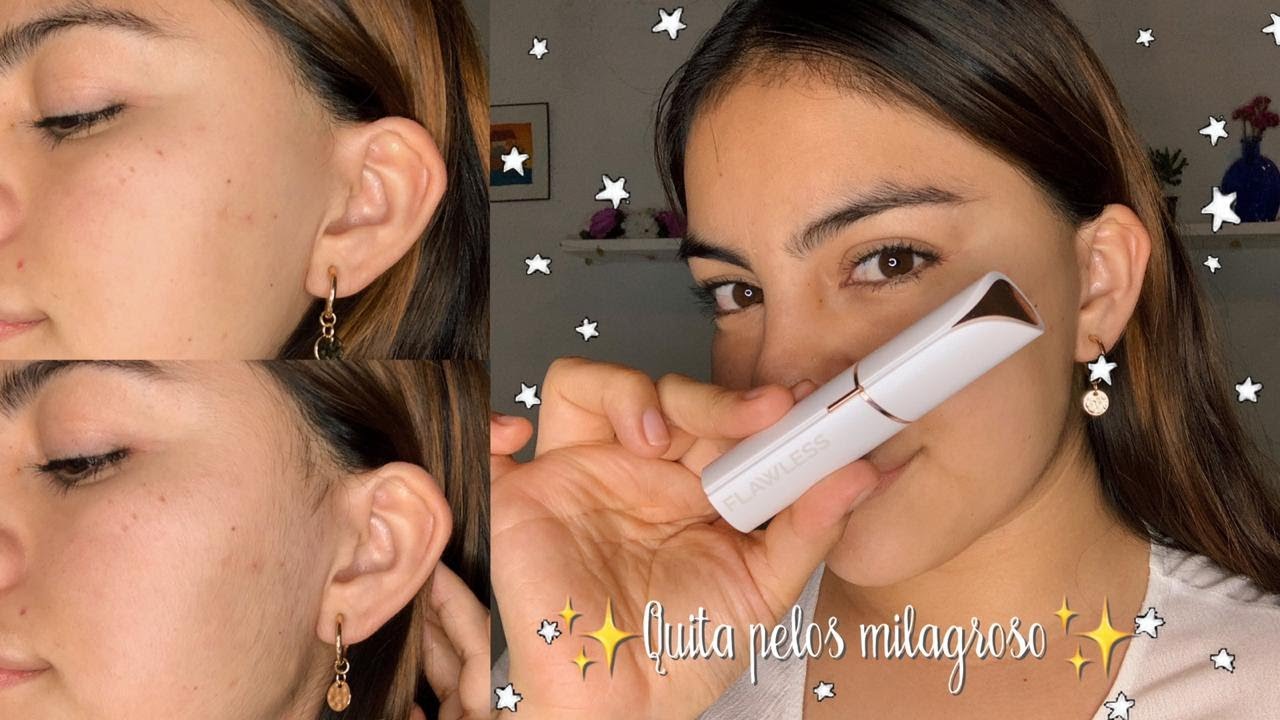 PROBANDO EL FLAWLESS FACIAL HAIR REMOVER ¿FUNCIONA? | DEPILACION CASERA | Denisse Uff