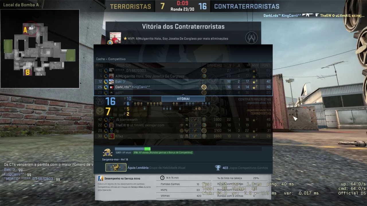 CS GO Rank - &Aacute;guia Lend&aacute;ria COMPETITIVO