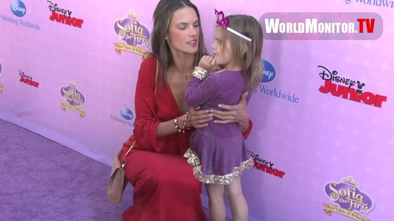 Alessandra Ambrosio and Anja Mazur arrive at Sofia The First: Once Upon A Princess
