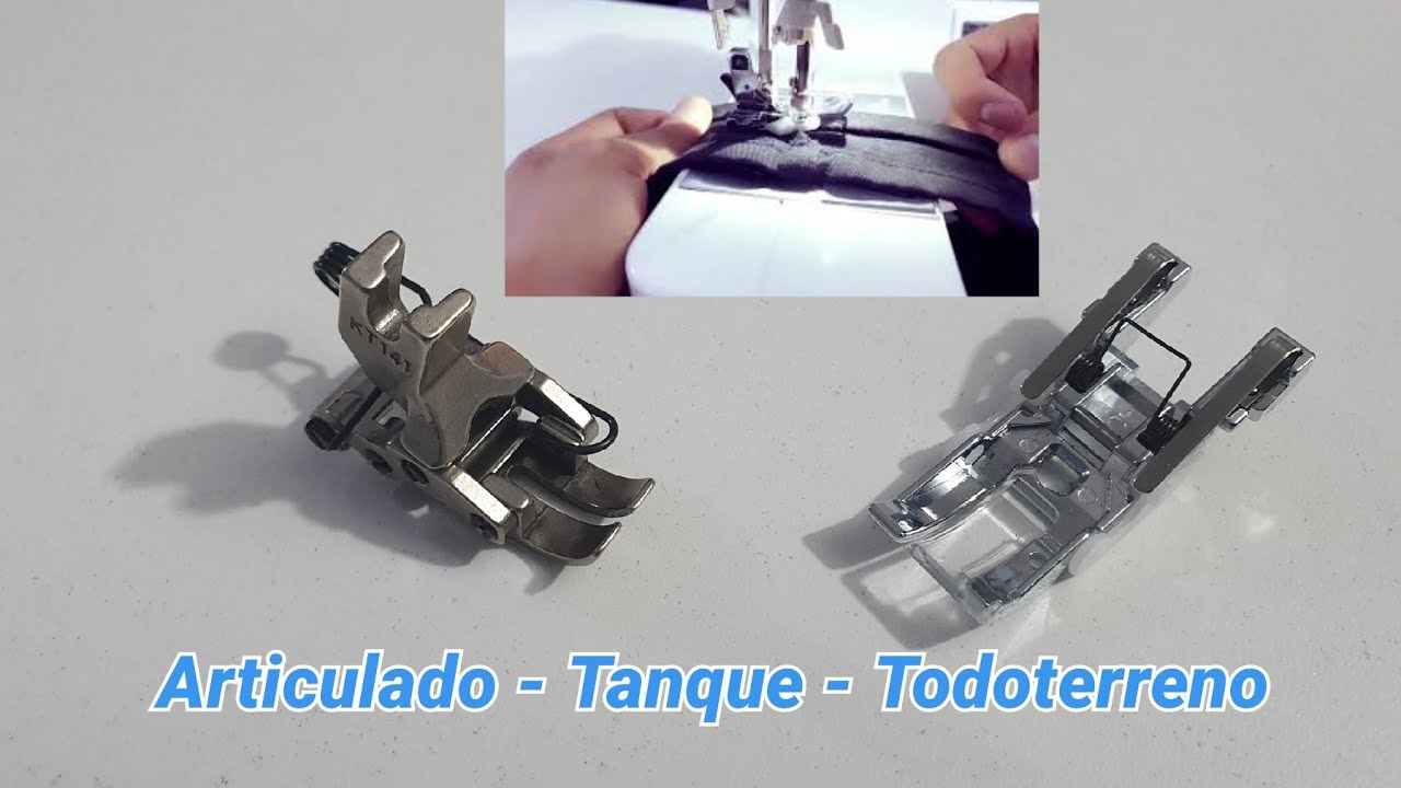 Con este prensatelas puedes coser sin problema diferentes grosores! | Prensatelas articulado