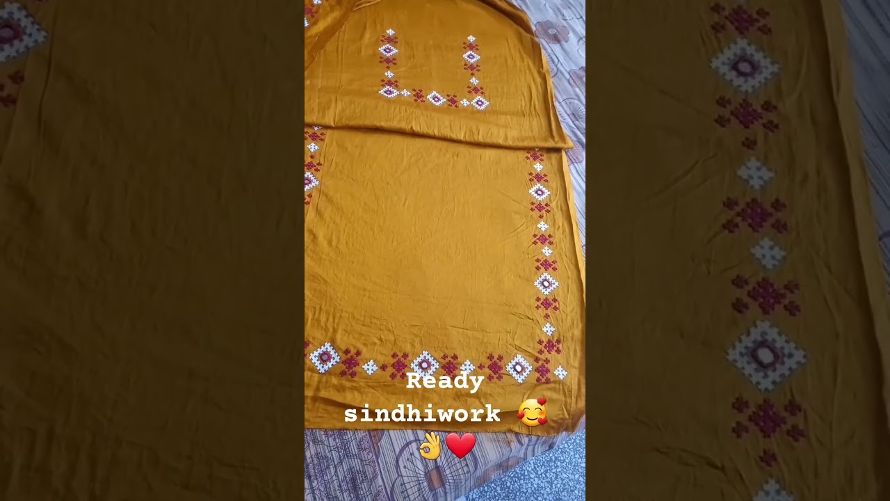 sindhiwork #embroiderylover #embroidery #sindhiembroiderydesign #like comment kre 8168644426🙏
