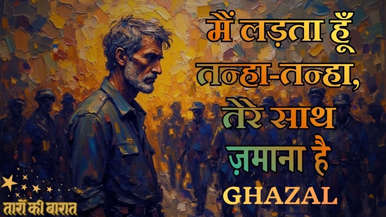 Main Ladta Hoon Tanha-Tanha, Tere Saath Zamana Hai | Philosophical Ghazal | Taron Ki Barat