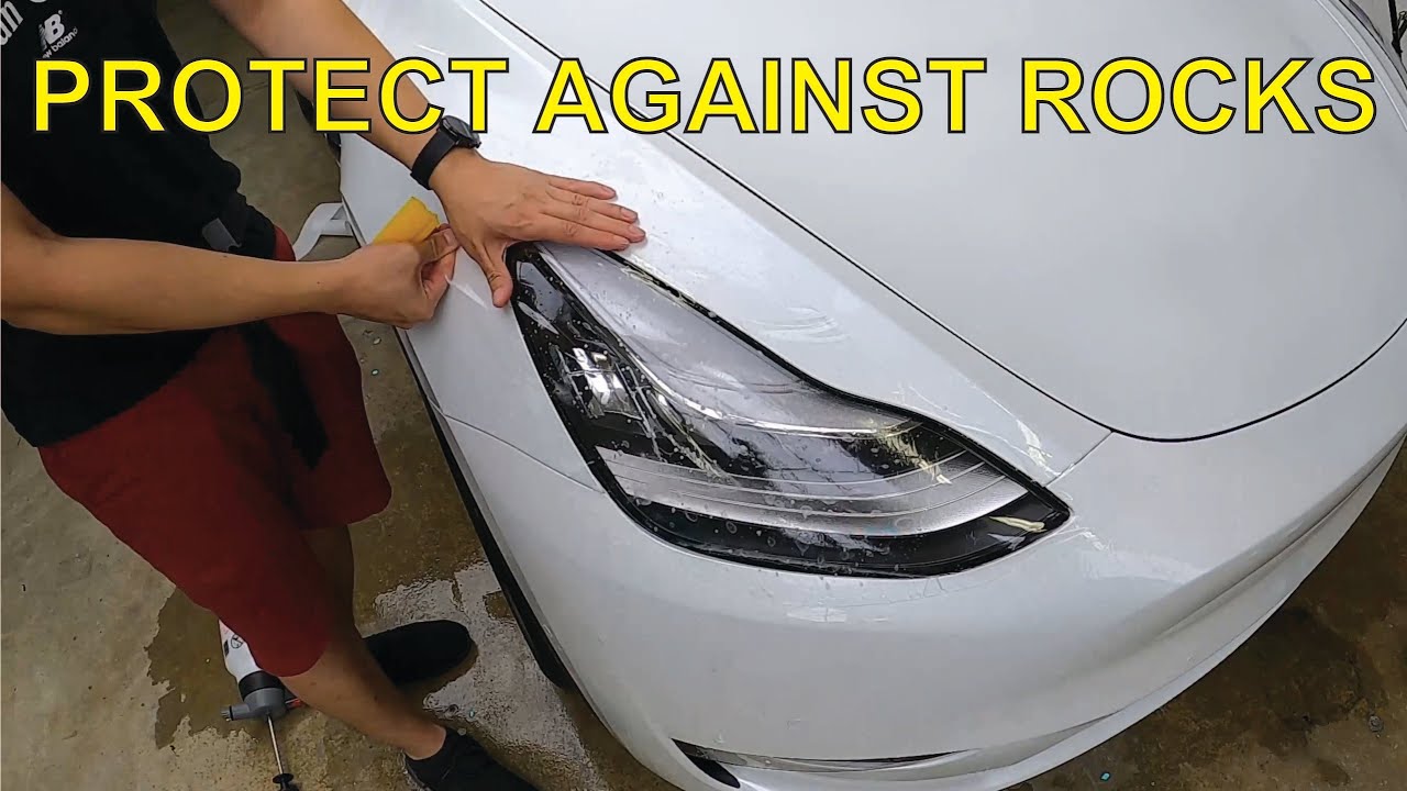 How to Install Paint Protection Film on the Tesla Model Y Headlight