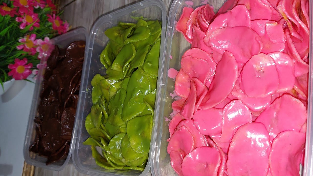 RESEP DAN CARA MEMBUAT KERIPIK PISANG LUMER RASA COKLAT STROWBERRY DAN MATCHA