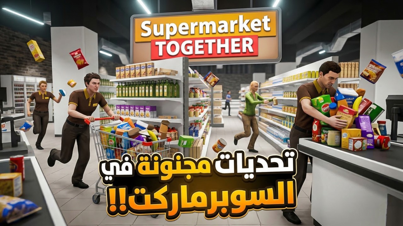 فتحت سوبرماركت لأول مرة… كارثة 😂 | Supermarket Together