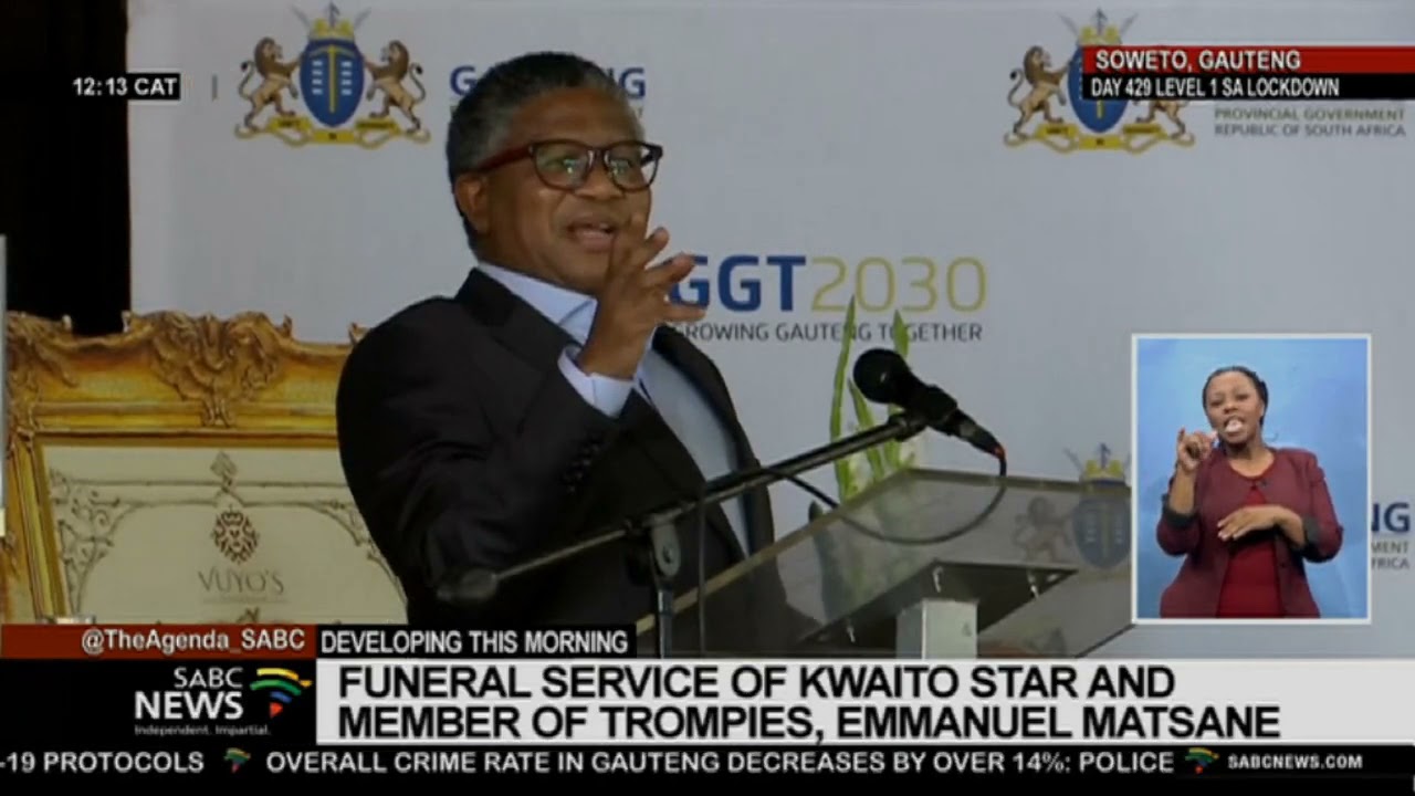 Emmanuel 'Mjokes' Matsane Funeral I Minister Fikile Mbalula pays tribute