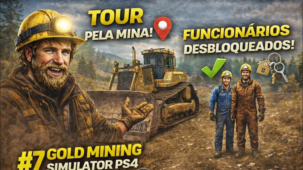 TOUR PELA MINA: Nossa estrutura está GIGANTE! 🏗️ Gold Mining PS4 #7