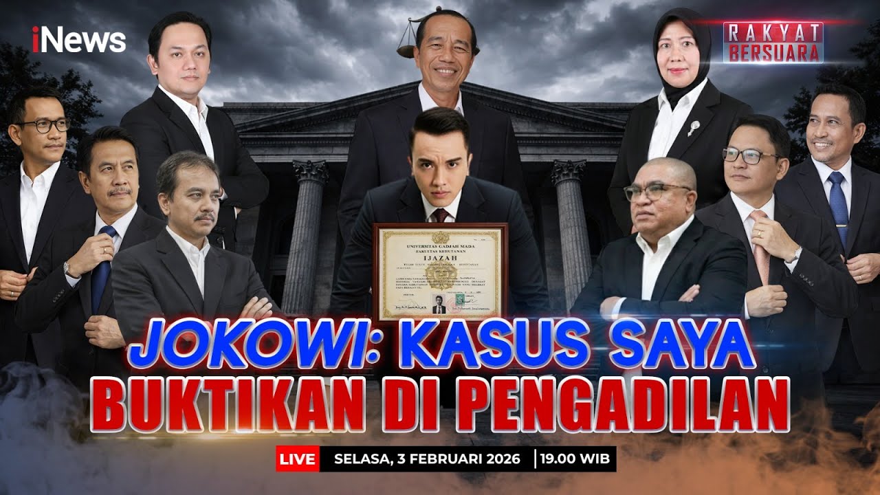 🔴LIVE Jokowi: Kasus Saya Buktikan di Pengadilan | RAKYAT BERSUARA (03/2)
