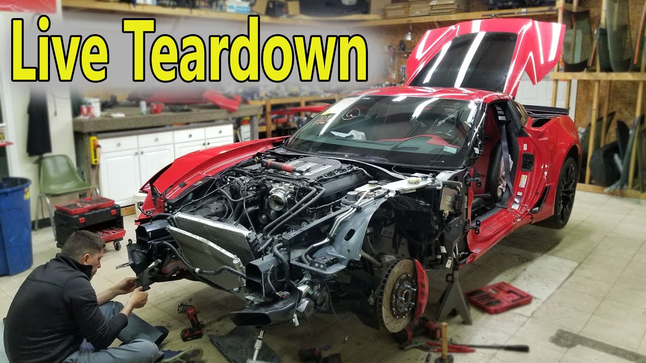 Taking Apart Corvette Z06 LIVE Stream | Z06 Cold Start