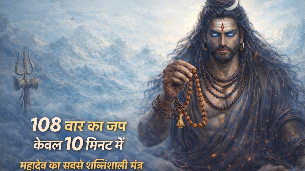 ॐ नमः शिवाय 🔱 108 बार का शक्तिशाली जप  🙏10 मिनट में चमत्कार | Mahadev Most Powerful Mantra