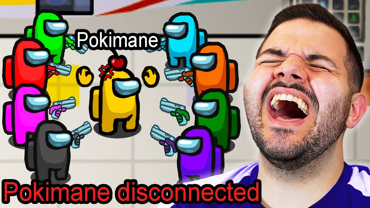 We made Pokimane RAGE QUIT Among Us...