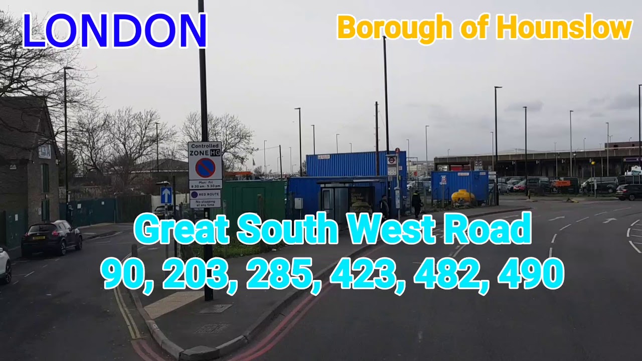 FULL ROUTE VISUAL | Route 203: Hounslow Bus Station - Staines | SP40186 (YT10XCK)