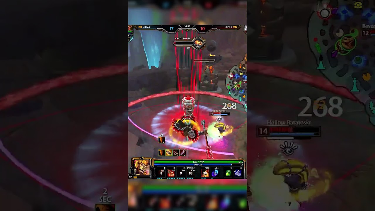 SMITE  - CLEANEST 1V1 JUNGLE HUN BATZ VS RATATOSKR!🐒🐀#shorts #smite