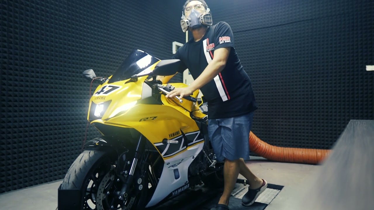 2022 Yamaha R7 Goes On A Dyno Dynamics Dyno - Will It Make The Same Power? - GP2 Carbon Ti System