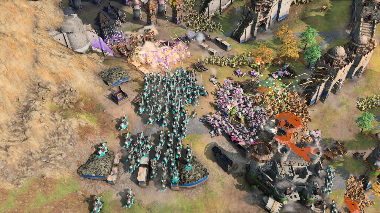 Age of Empires 4 - 4v4 COLOSSAL CLASH OF ARMIES | Multiplayer Gameplay