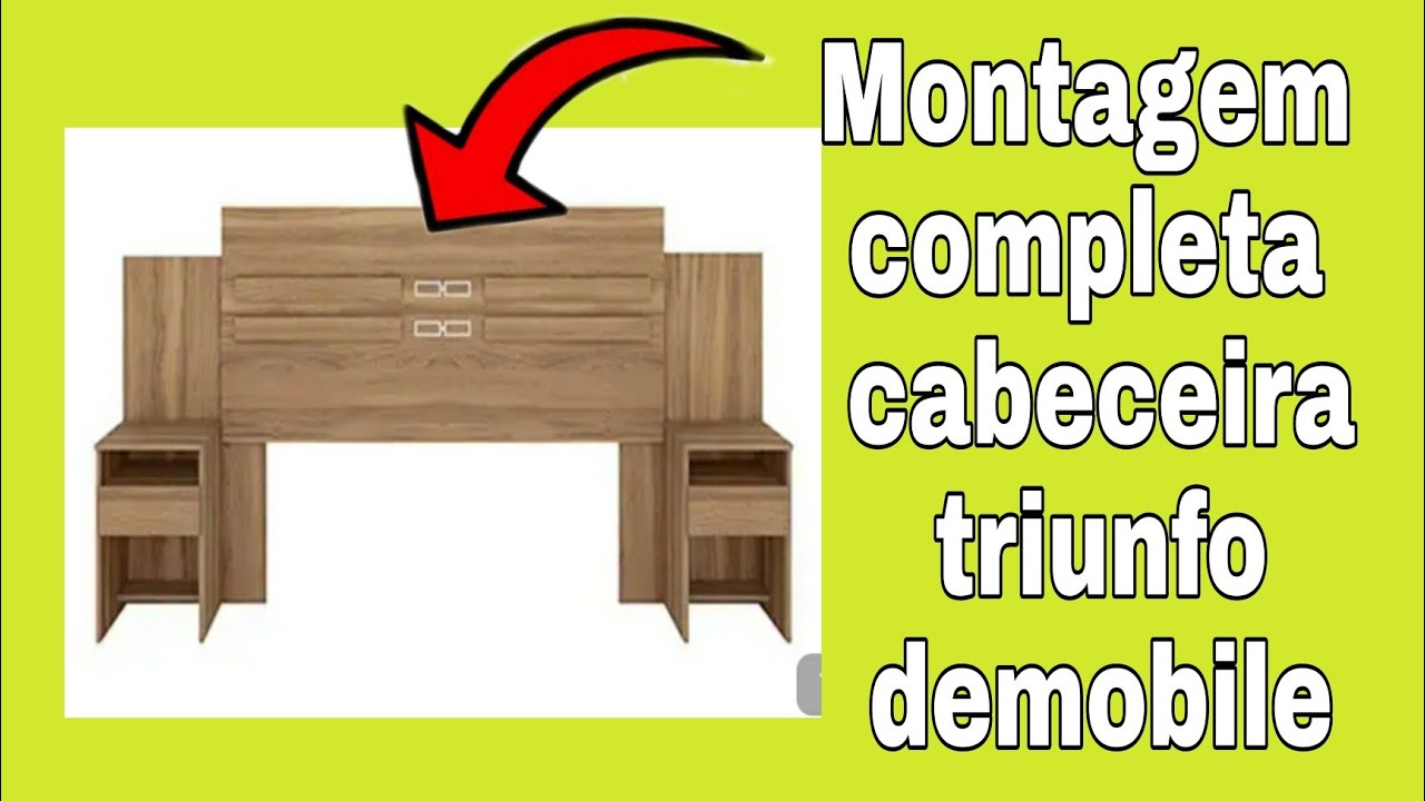 Montagem completa da cabeceira triunfo da marca Demobile, lembrando que essa montagem  passo a passo