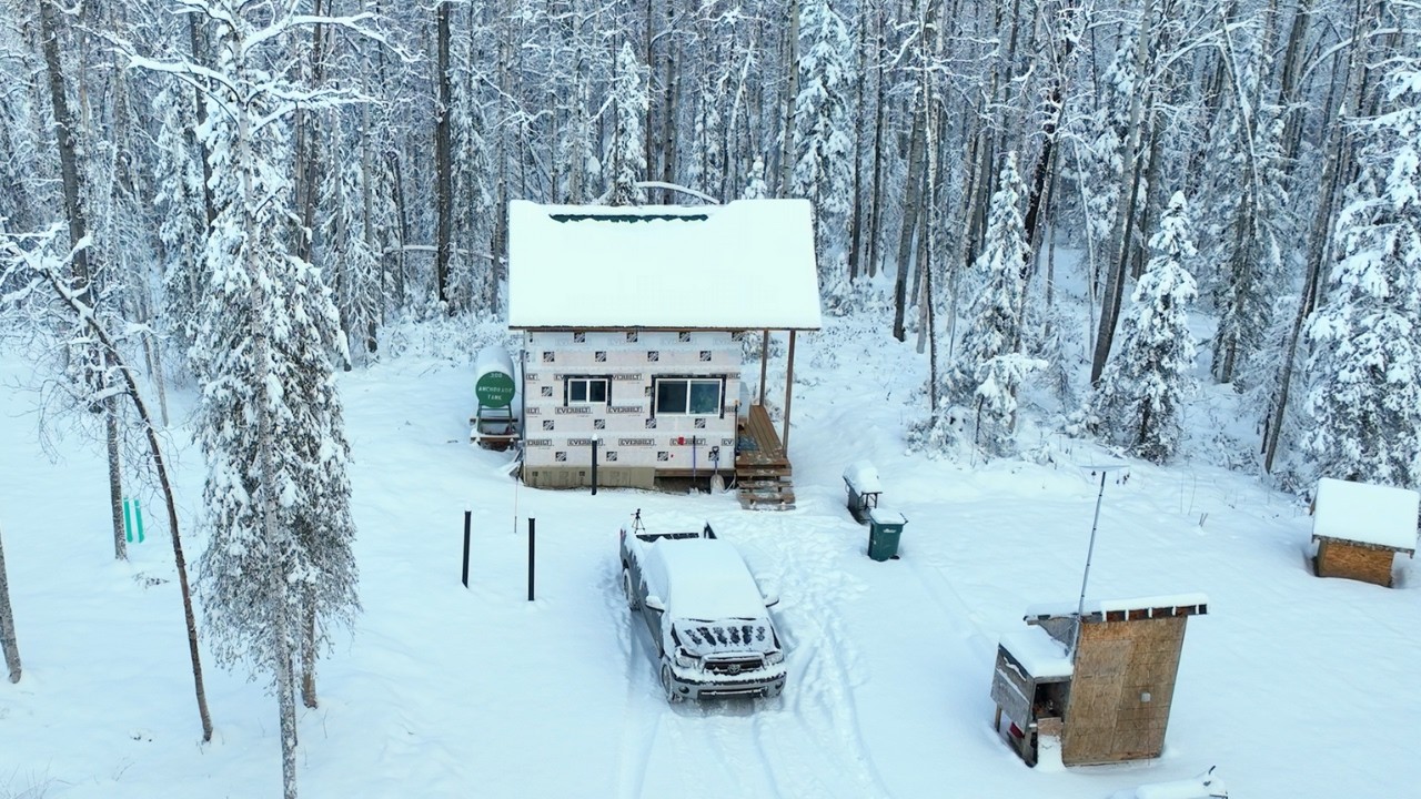 Dealing with First Snow Fall on the Alaska Homestead, How To, DIY