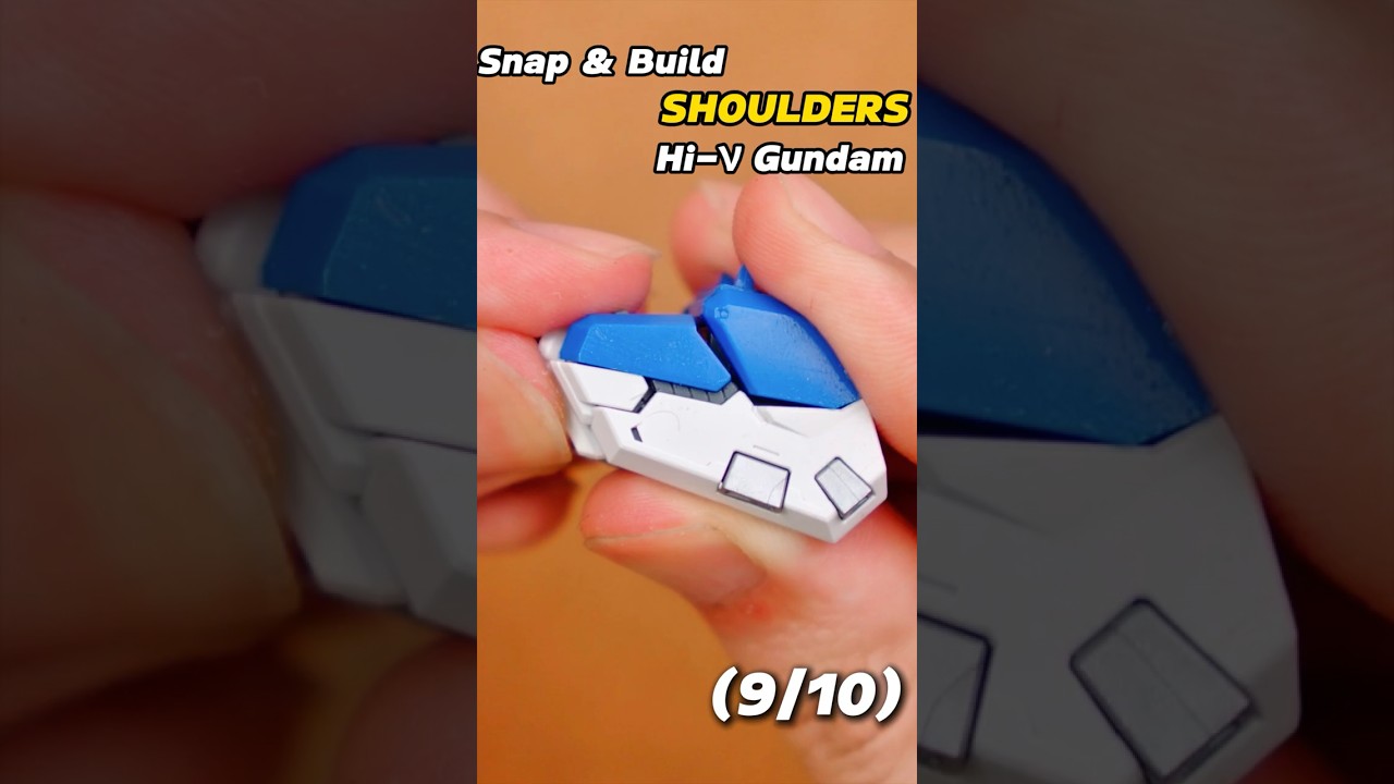 Building the Shoulders | Hi-&nu; Gundam ASMR Build (9/10)#gunpla #gundam #asmr #hivgundam #bandai #ガンプラ