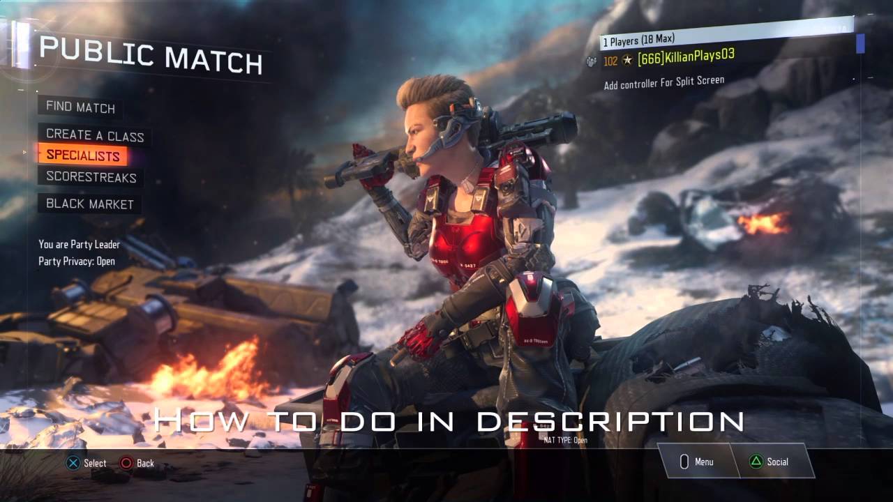How to get your specialist to hold the m27(BO3)