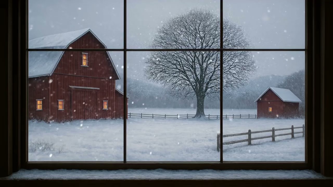 Winter Farm Ambiance : Relaxing Music