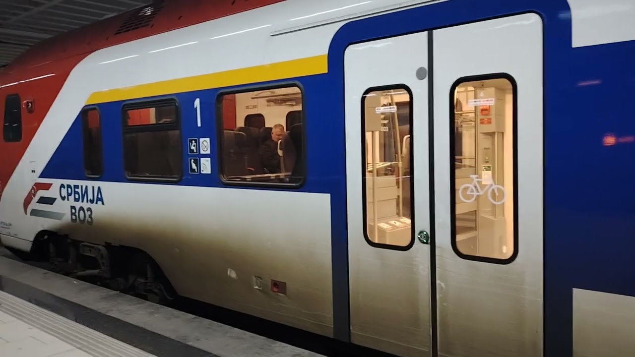 STADLER KISS,FLIRTS,Serbian railways  arr,depart from main station Belgrade center,january 2026