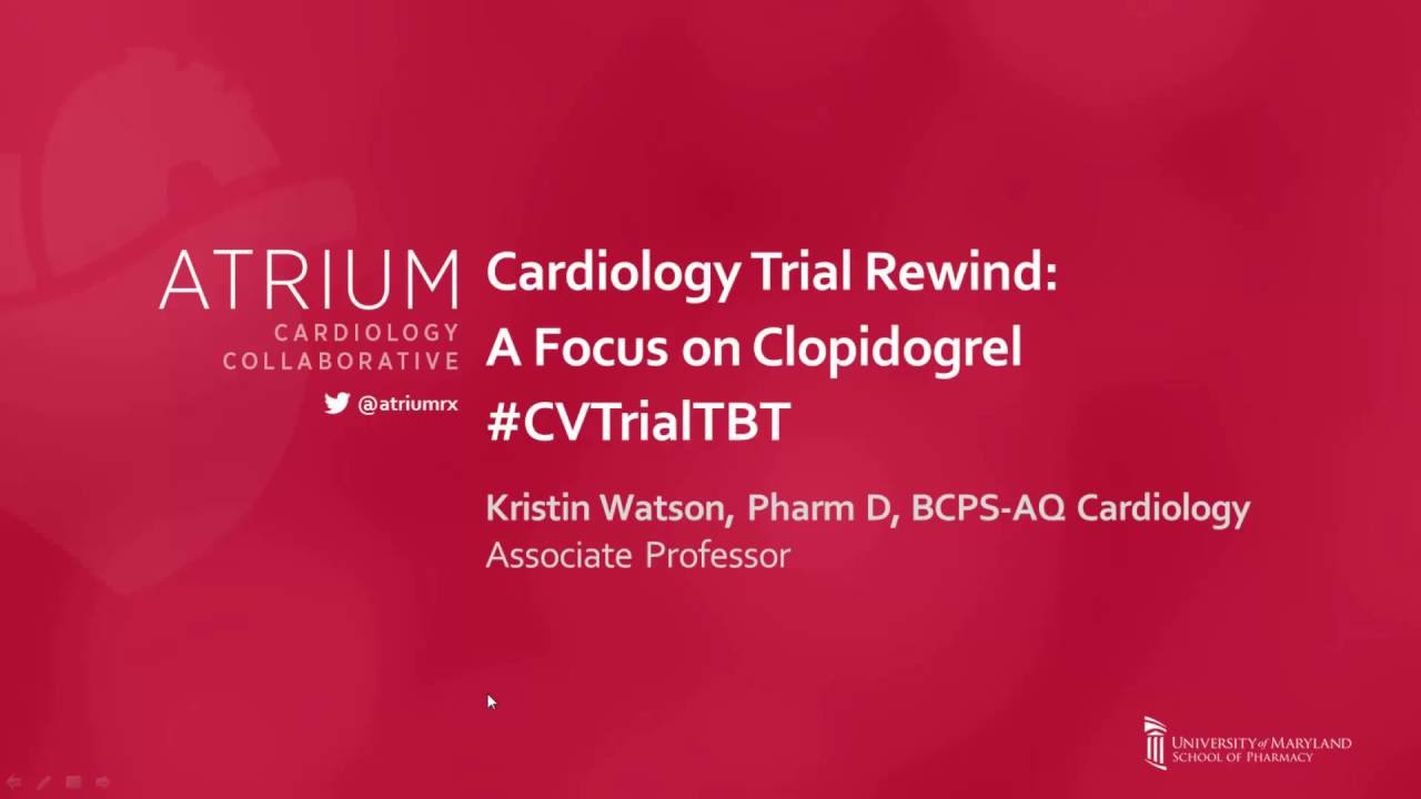 Throwback Thursday: Landmark Clopidogrel Trials