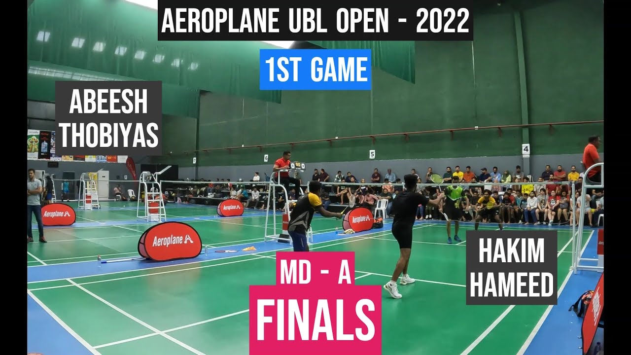 F | MDA- Hakim Hameed VS Abeesh Thobiyas  _ 1st game  || UAE Open Badminton Tournament