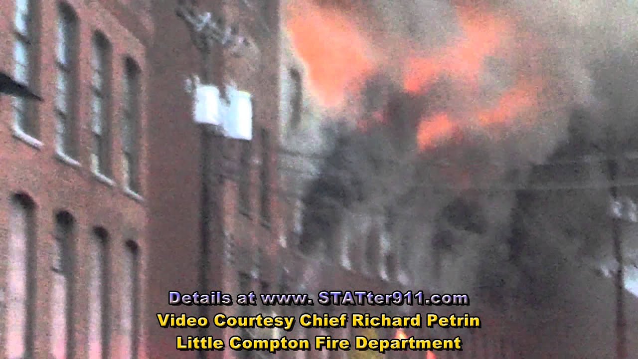 STATter911.com: Arrival video at 6-alarm mill fire in Lincoln, RI.