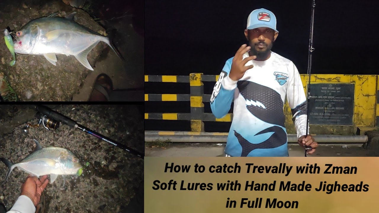How to catch Trevally with Zman soft lures in the Full Moon, tips and tricks for Beginners in Hindi