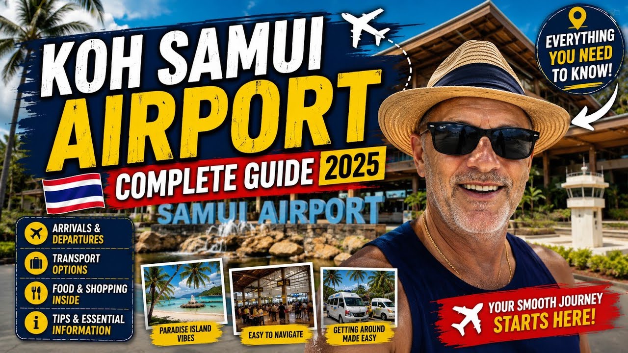 Аэропорт Самуи, Таиланд 🇹🇭 | Полное руководство 2025 ✈️ Чего ожидать по прибытии и убытии!