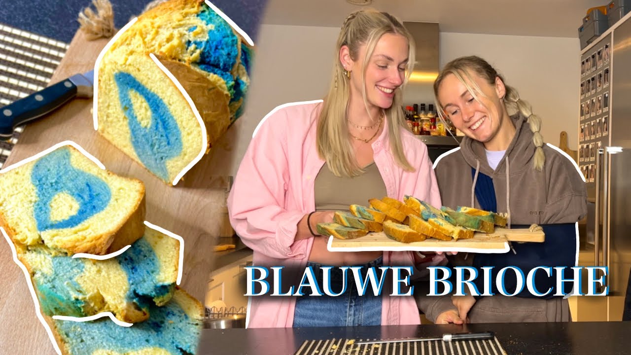 WE MAKEN BLAUWE BRIOCHE/BROOD!💙