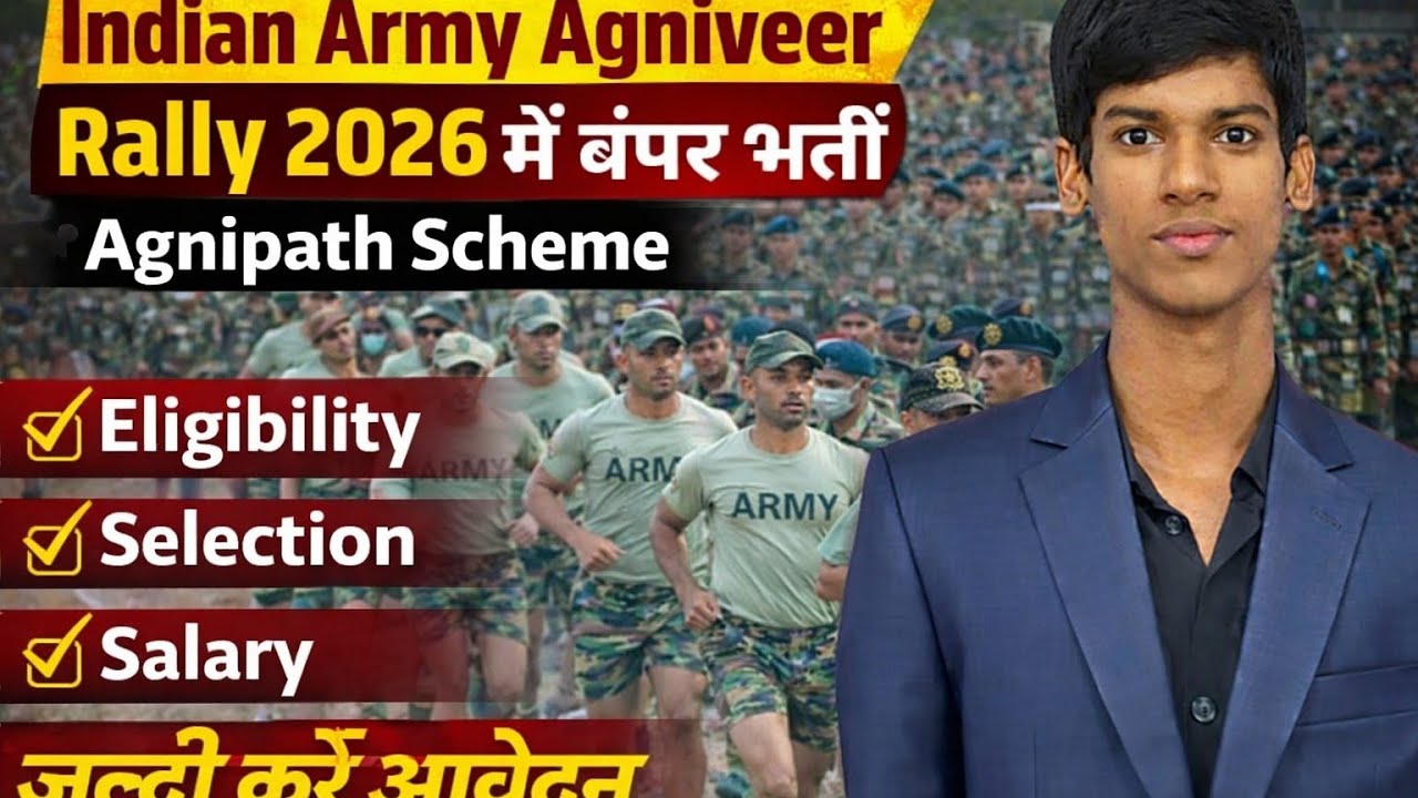 🔥 Indian Army Agniveer Vacancy 2026 | 10वीं / 12वीं पास | Apply Online Start  #agniveer #sarkari_job