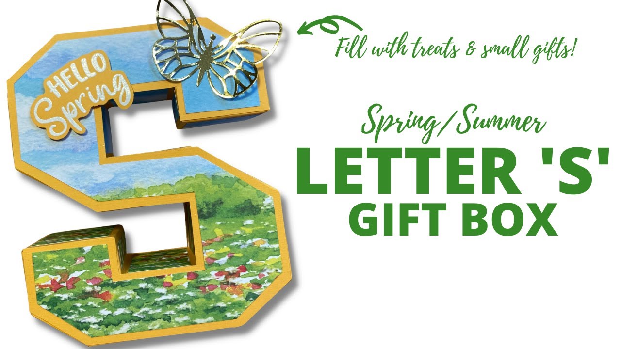 Letter S Shaped Gift Box | Hello SPRING!