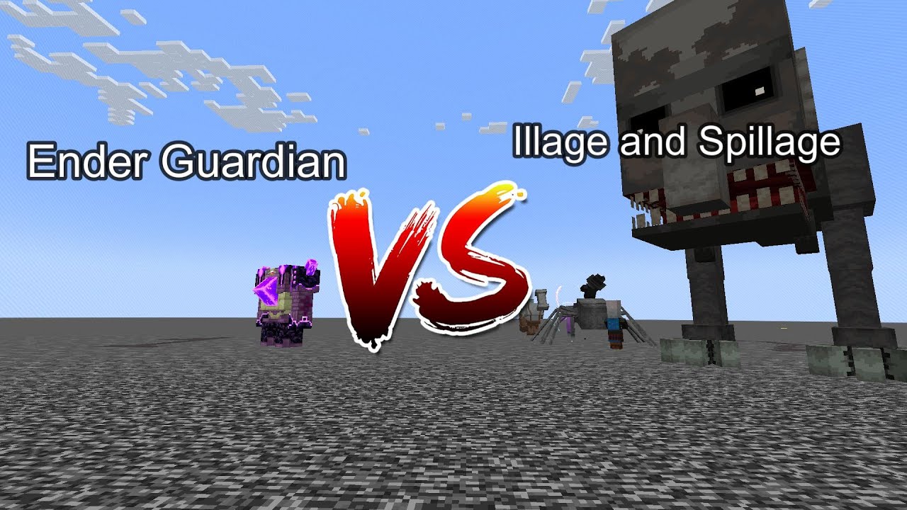 Ender Guardian vs Illage and Spillage  Minecraft  Mob Battle