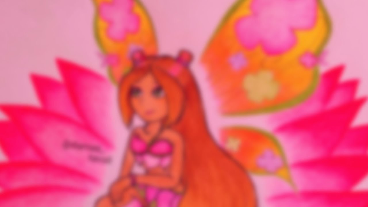 Desenhando a Flora de Winx Club