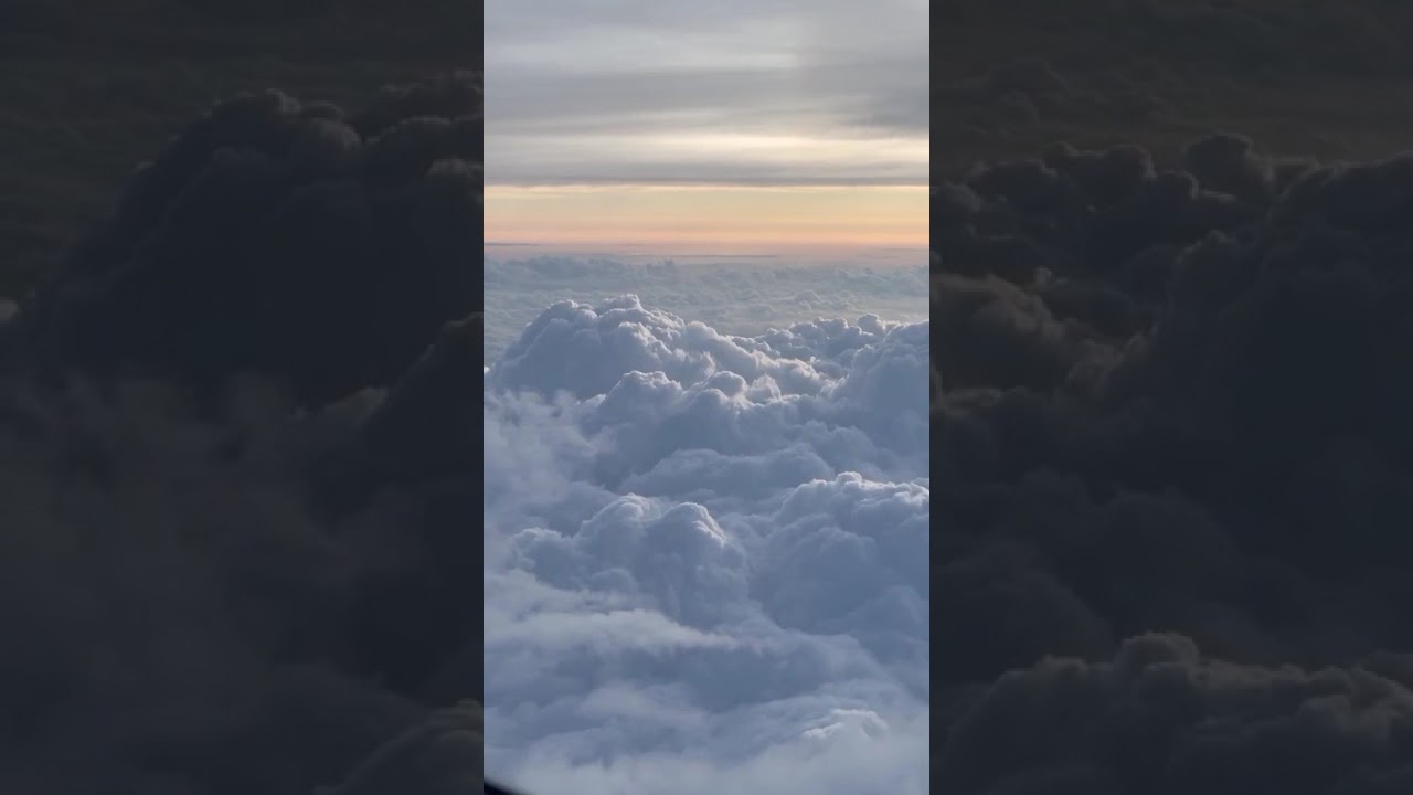 Clouds from Above ✈️ | Soothing Airplane Window View for Relaxation & Focus (4K)