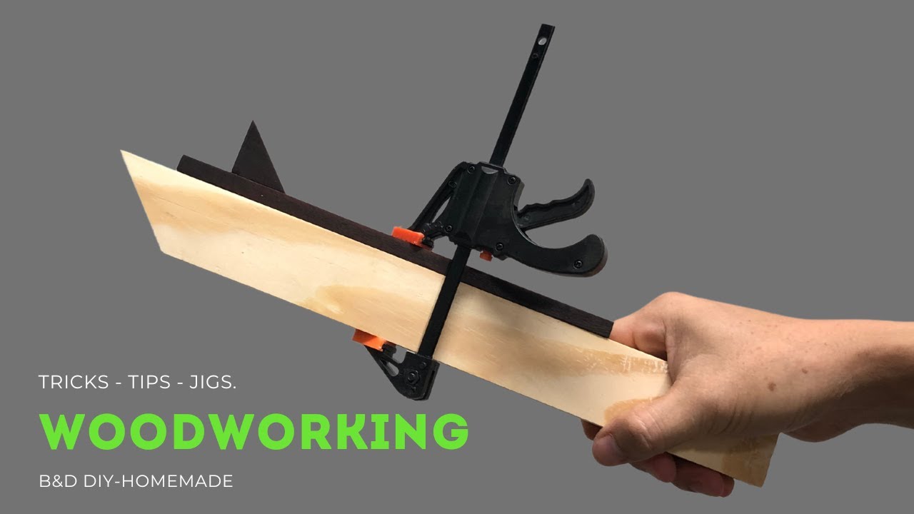 10 Tricks & Jigs clamp - hold the wooden bar  / DIY / Woodwoking 5..!