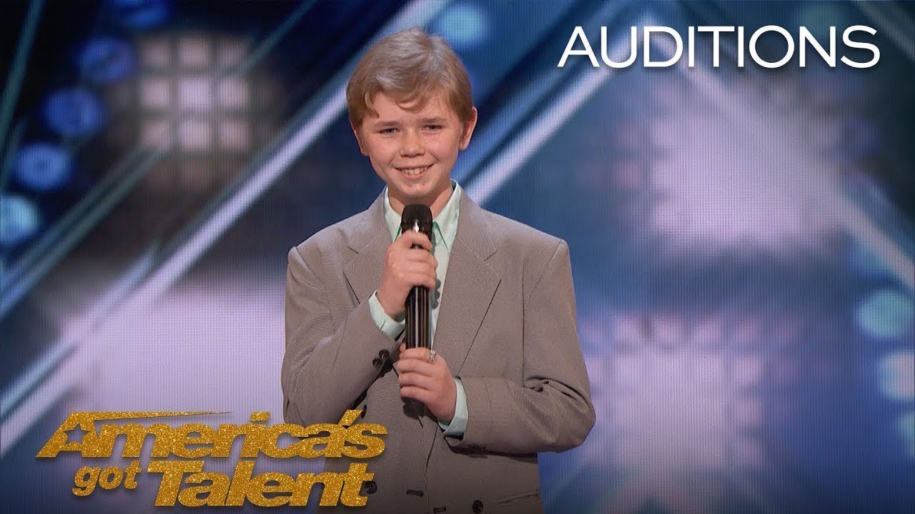Patches 13 Year Old Shocks Audience With Rap Original   America's Got Talent 2018