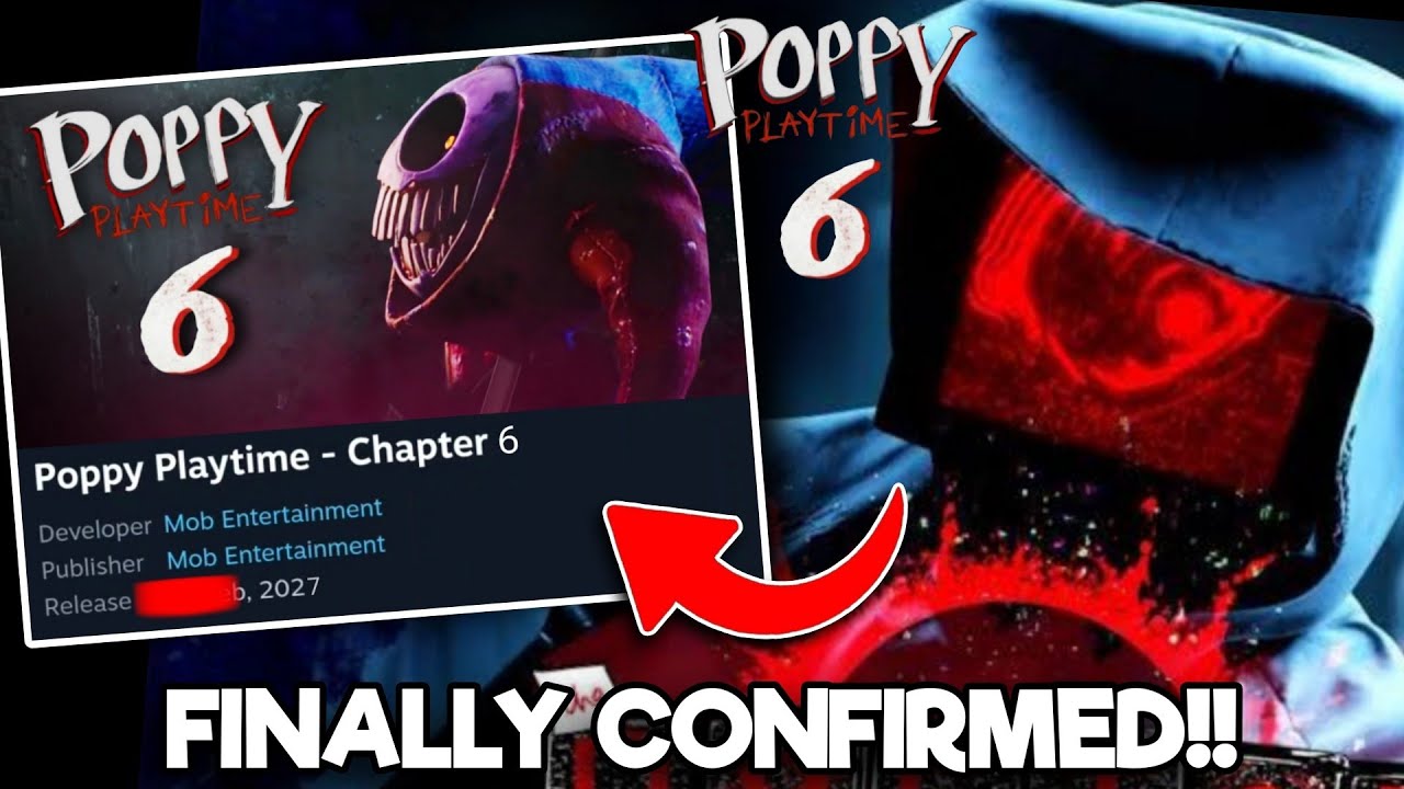 Официально подтверждено выход 6-й главы Poppy Playtime🤩🔥 (Не пропустите!)