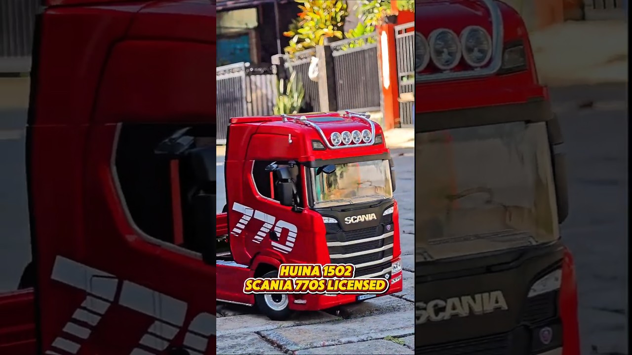Huina 1502 Scania 770S Carrying RC Dump Truck | Heavy RC Transport Test 