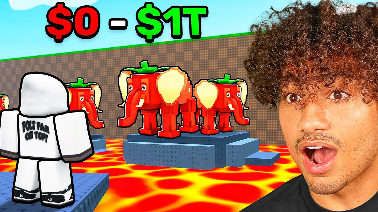 $0 To $1 Trillion In Survive Lava For Brainrots..