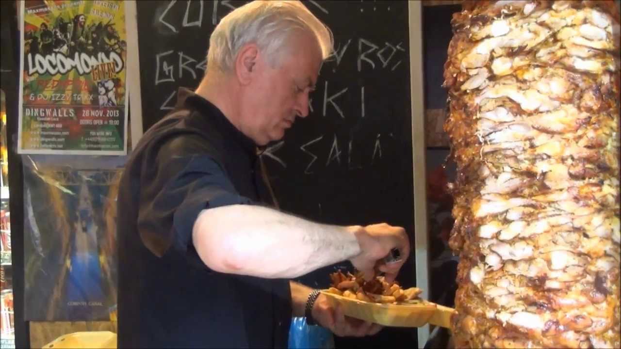 London Street Food. Greek Restaurant in Camden Market, Camden Town