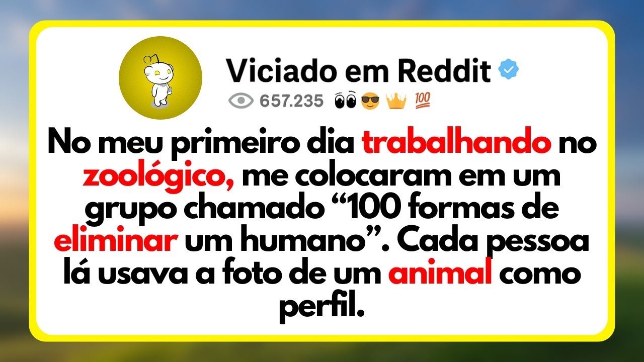 No Meu Primeiro Dia Trabalhando No Zoológico, Me Colocaram Em Um Grupo Chamado “100 Formas De...