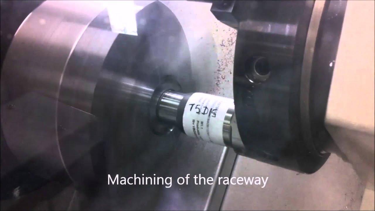 Hard turning of a ball screw nut