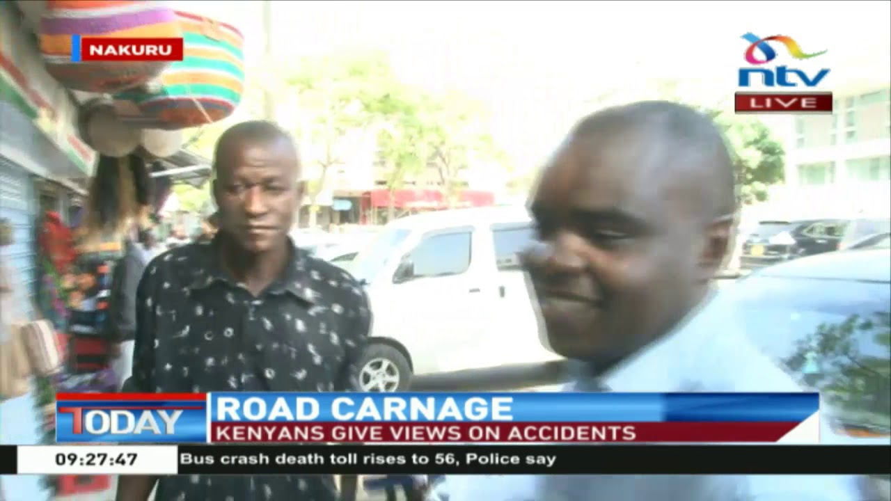 Residents of Nakuru give views on road carnage in Kenya