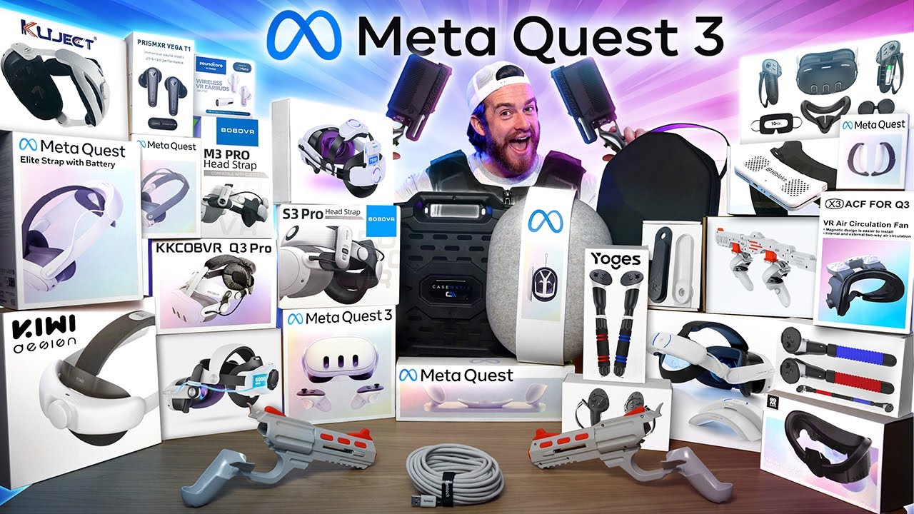 Meta Quest 3 Unboxing + Accessories - The Ultimate VR Bundle!