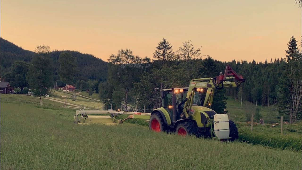 2.slåtten på Grønli gård🚜!! Slåing å raking