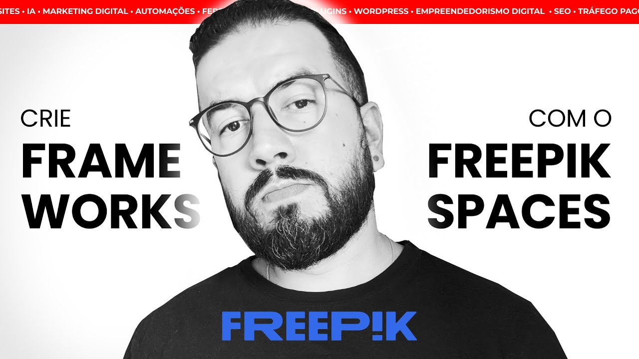 Montei meu primeiro FRAMEWORK com o FREEPIK SPACES! Ficou INSANO!