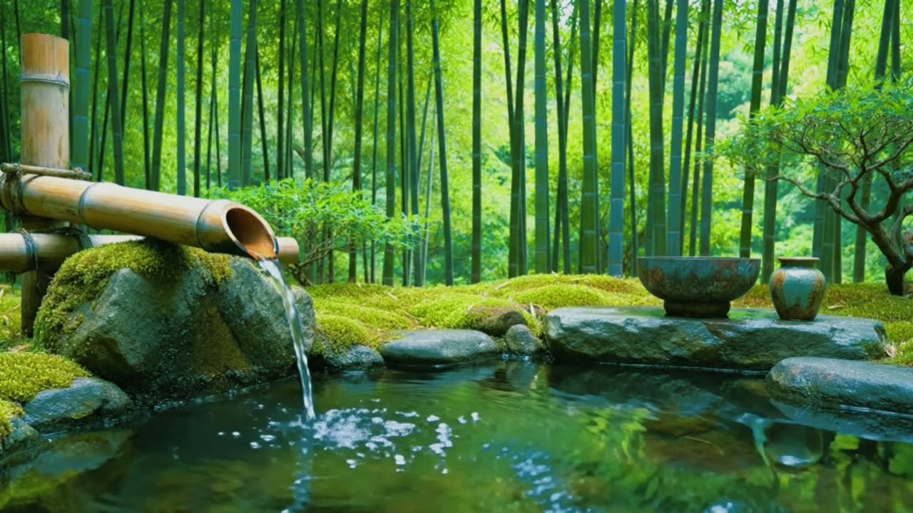 Calming Piano Music 💧 Flowing Water Sounds for Deep Relaxation
